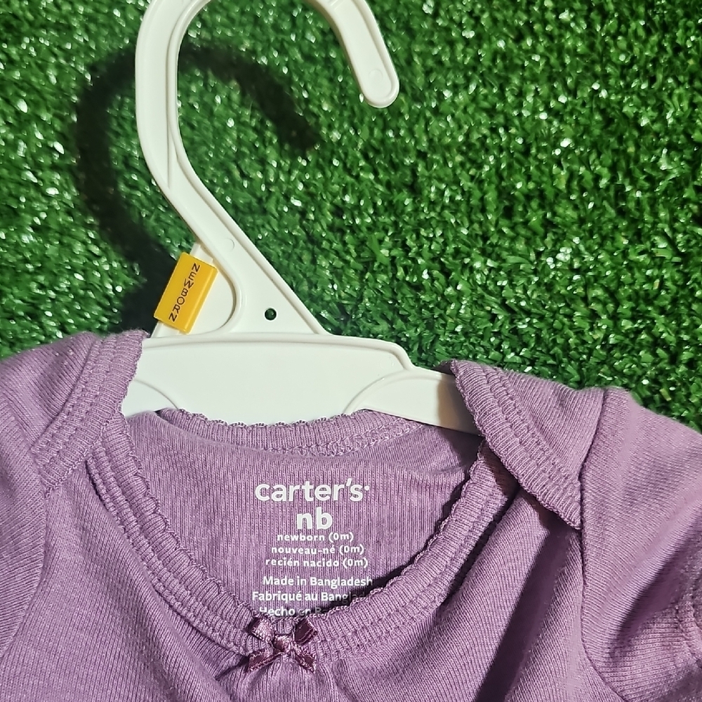 Carter's Purple, Gray, and Pink Bodysuit Set - Picture 2 of 7